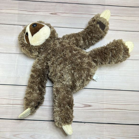 Aurora 14" Sloth Plush - Destination Nation - Super Soft Cute Hands Attach Brown - Picture 9 of 15